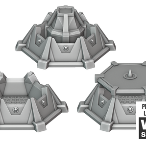 Malé kruhové základny pro terén Warhammer 40k