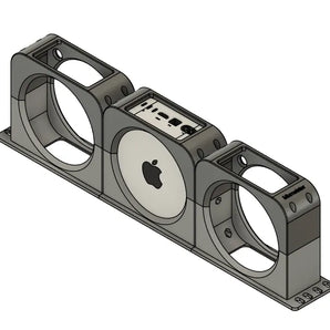 19palový rackmount pro tři Mac mini M4