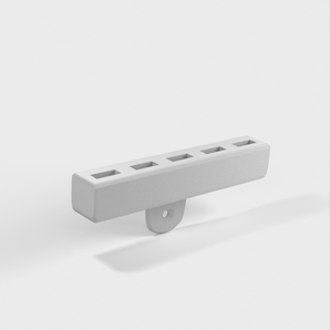 Nástěnný držák pro kabely USB s 5 sloty