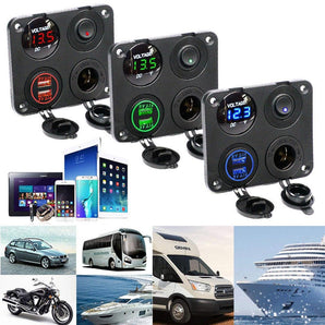 Kryt pro 12V USB nabíječku a panel zásuvky