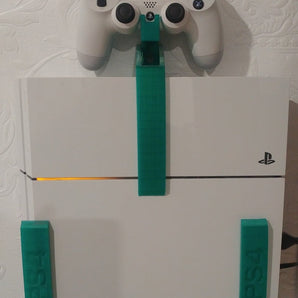 Nástěnný držák PS4 s držákem ovladače