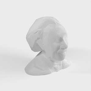 Low Poly Busta/socha Alberta Einsteina