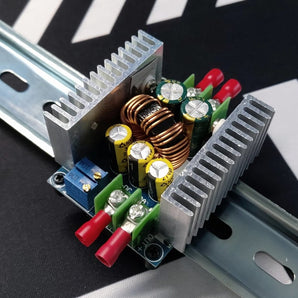 DIN lištová konzola pro měnič Buck 20A 300W